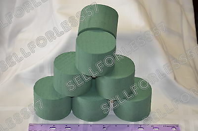 Oasis ® Floral Foam Wet Round Or #5 Cylinder  Qty 10 Pcs   – 3" D X 2 ¼" H