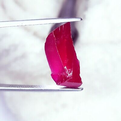 12.52 Ct Loose Gemstone Natural Red Ruby Uncut Rough Ggl Certified Madagascar