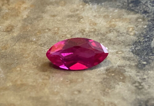 1.46 Carat 10x5 Mm Marquise Cut Ruby Loose Gemstone