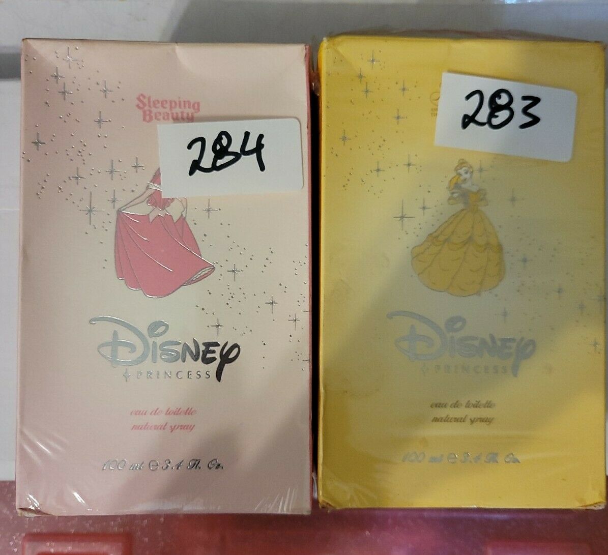 Lot Of 2 Disney Princess Perfumes  Belle And Sleeping Beauty