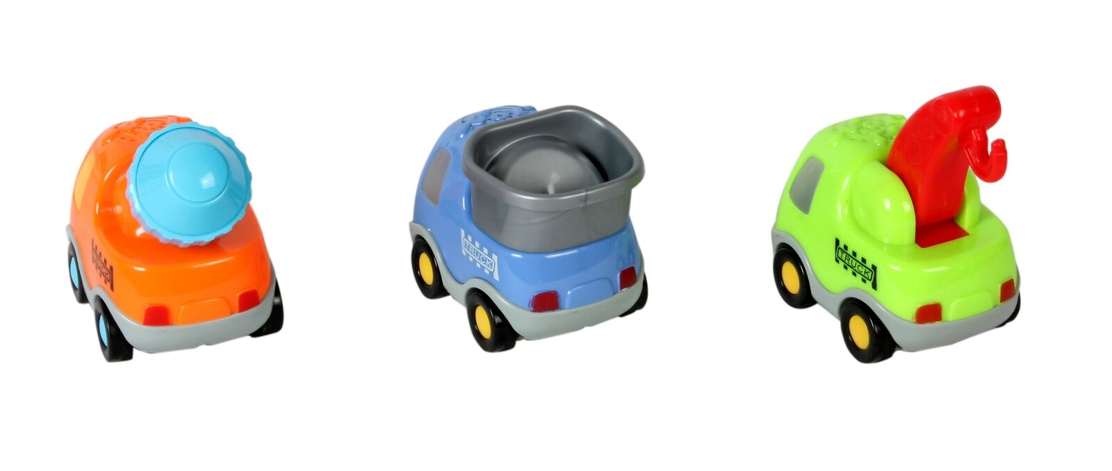 Toysons Cute Cartoon Push And Go Pull Back Car Truck For Kids Assorted-gqn