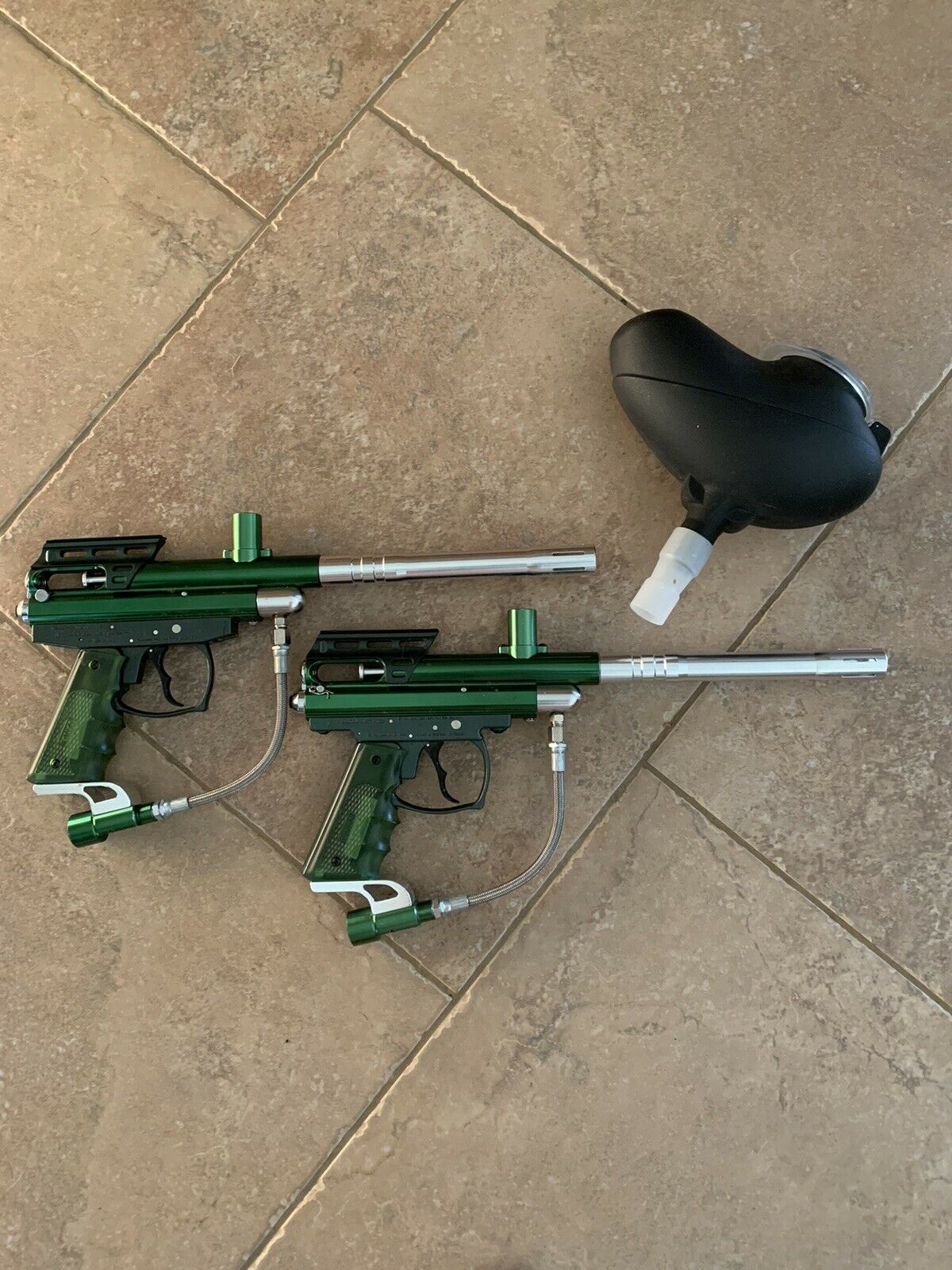 2 Spyder Victor Semi-auto Paintball Guns Markers