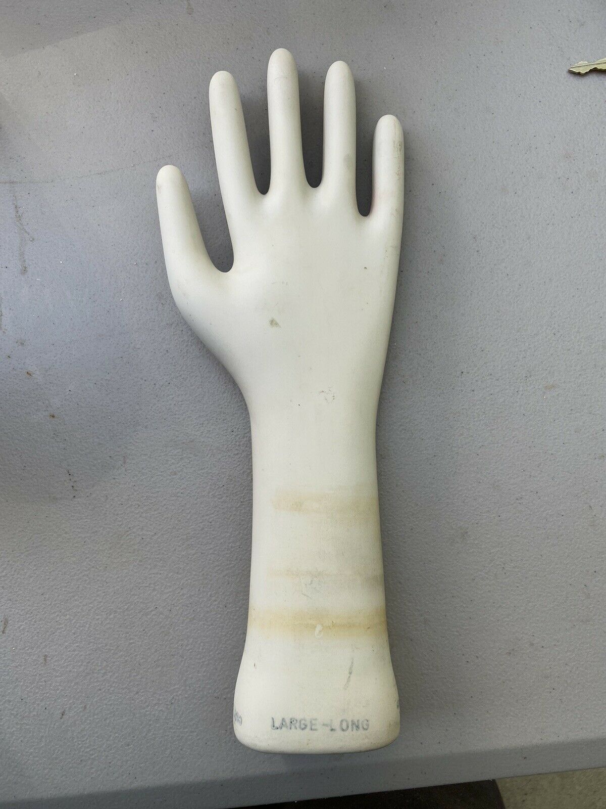 Vtg General Porcelain Hand Glove Mold Steampunk Jewelry Display Trenton Nj Large