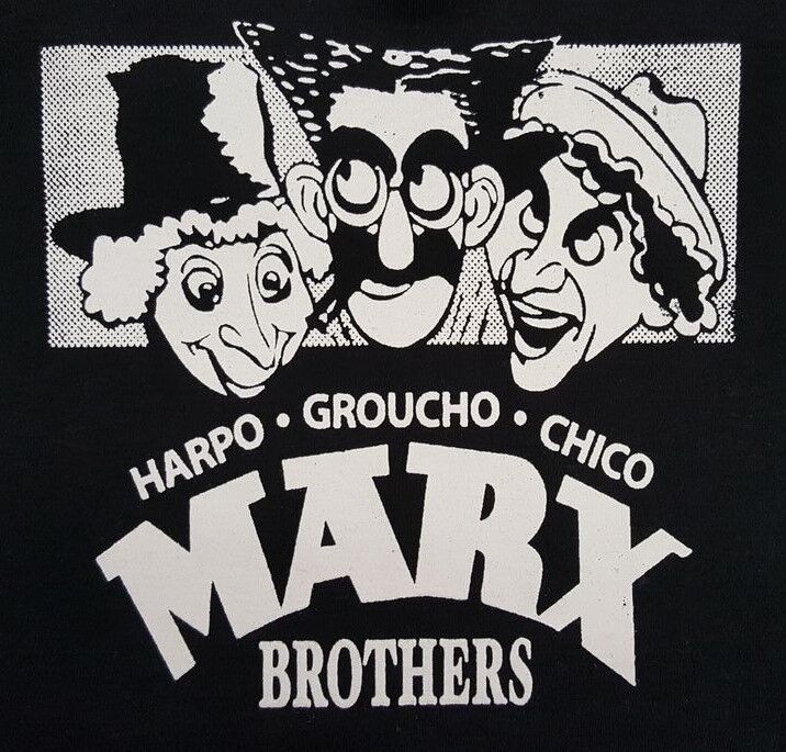 Marx Brothers Black Canvas Back Patch