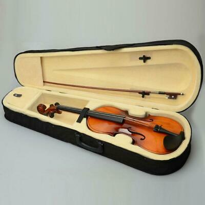 New 16" Inch Wood Acoustic Viola With Case Rosin Bow Brown Color For Beginner