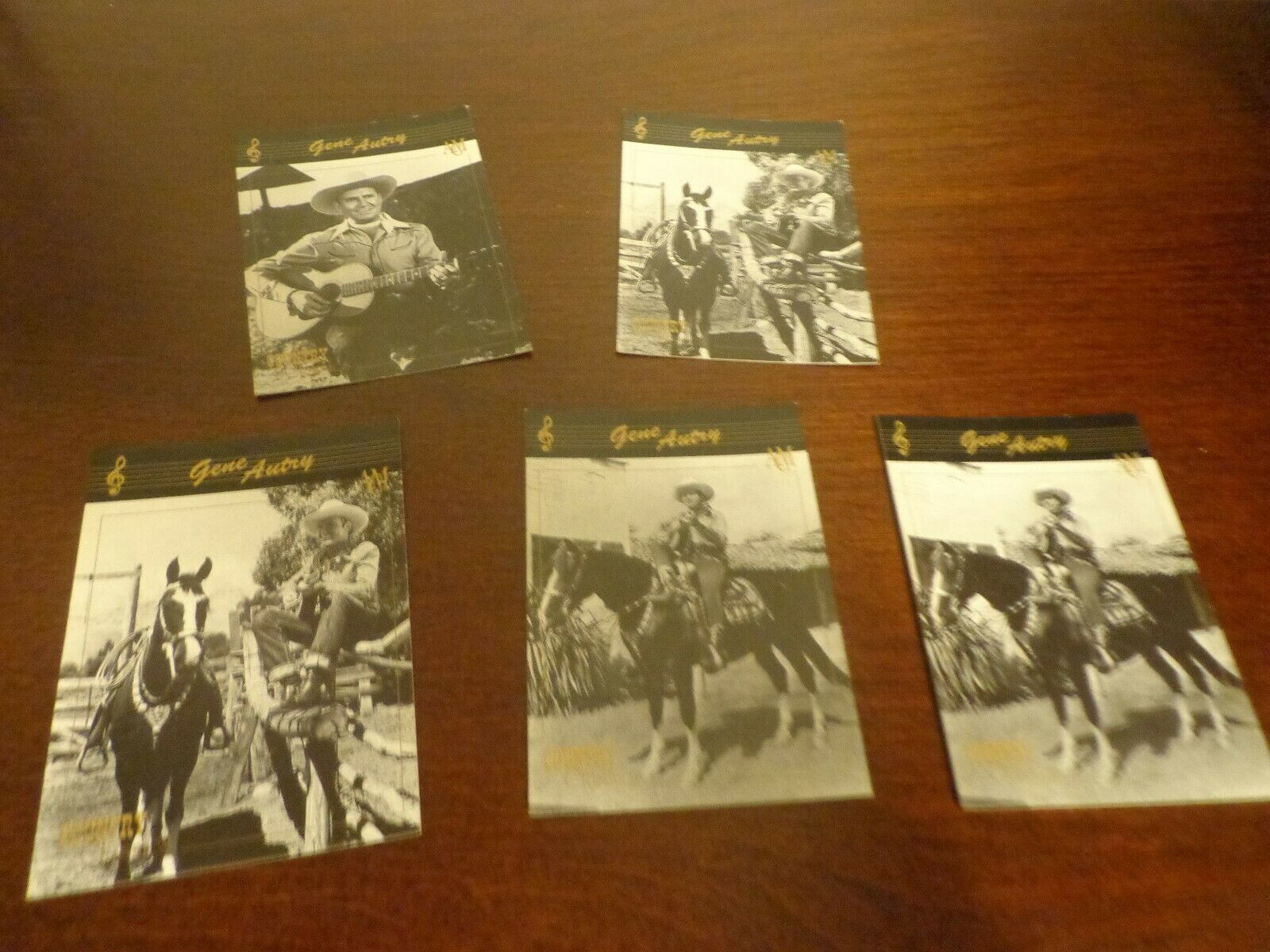 Vintage Gene Autry Academy Of Country Music Trading Card Lot Of 5 Collect-a-card