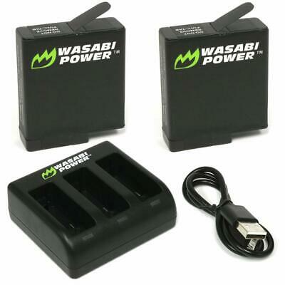 Wasabi Power Battery (2-pack) And Charger For Gopro Hero7, Hero6, Hero5 Black