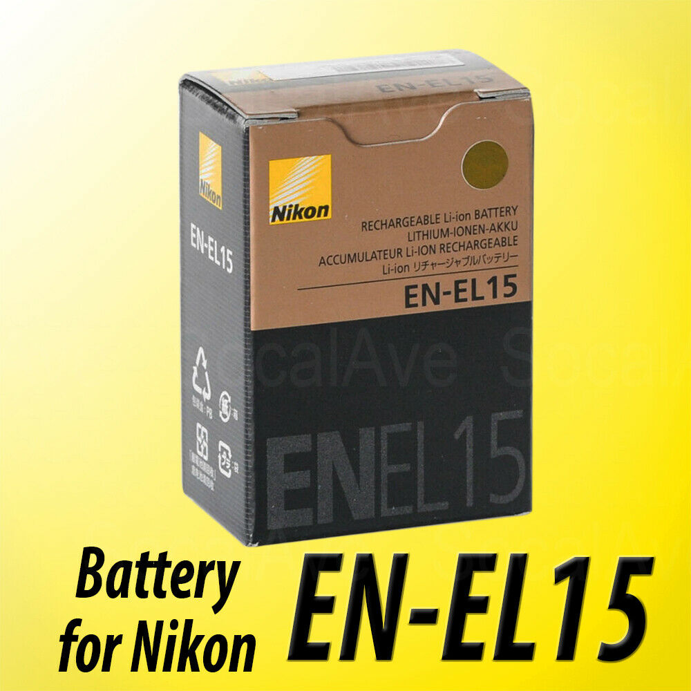 New En-el15 Battery For Nikon D600 D610 D750 D7100 D7200 D800 D810 V1 ~us Seller