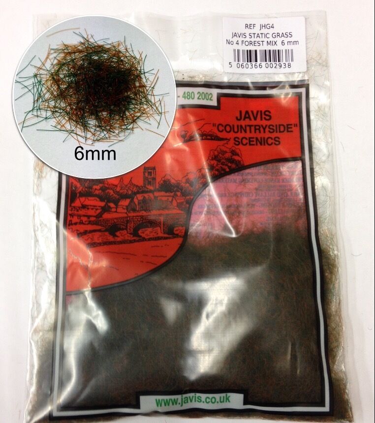 Javis Jhg4 1 X Bag 6mm Static Grass Forest Green Mix