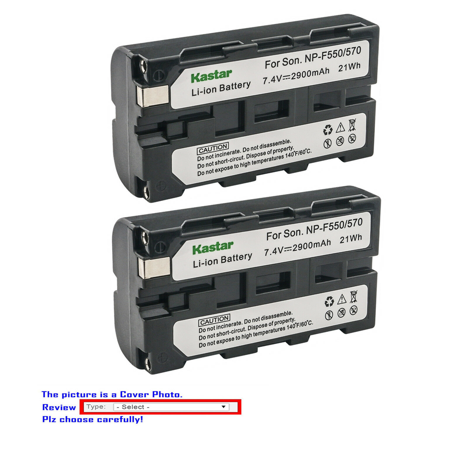Kastar Battery For Sony Np-f570 Np-f550 Np-f530 Np-f330 & Cn-126 Cn-160 Cn-216