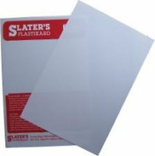 Slaters 0140 1 X 1.0mm X 330mm X 220mm White Plastikard Sheet - Plus 2nd Postage
