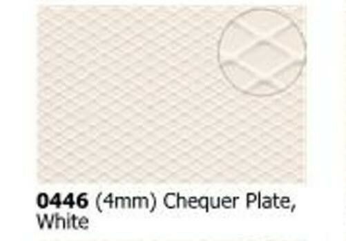 Slaters 0446 - 1 X 0.5mm X 300mmx174mm Chequer Plate Plastikard Sheet Pl