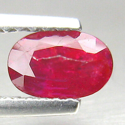 0.73ct "aig" Certified ! Natural Unheated Red Ruby Gemstone From Mozambique