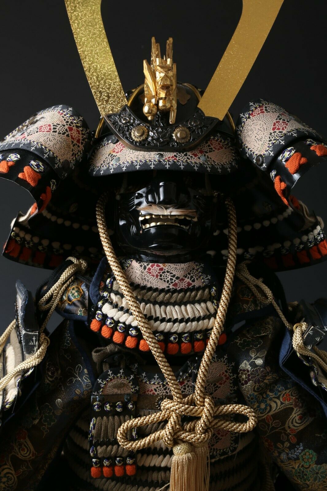 Japanese Beautiful High Grade Vintage Samurai Figure Doll -kids Wearable-