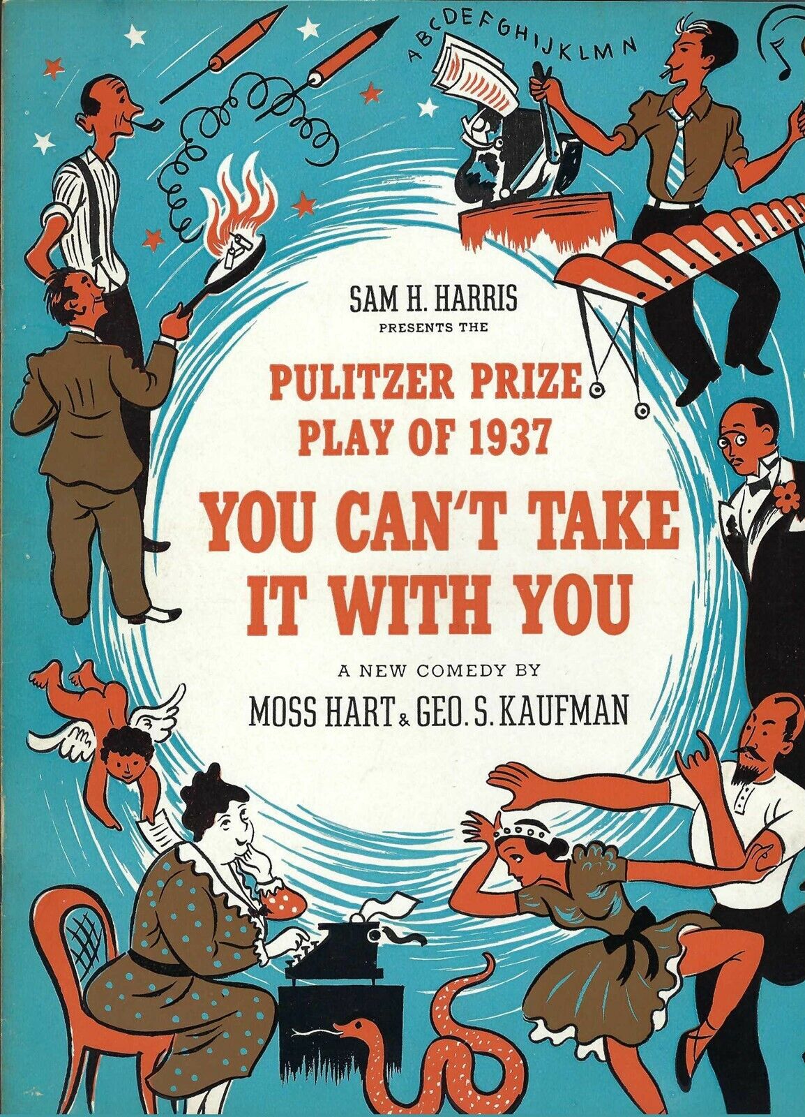 You Can't Take It With You Souvenir Program, Moss Hart, George S. Kaufman, 1937